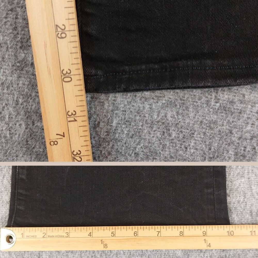 American Eagle Next Level Stretch Kick Boot Jeans Womens 16 (Fit 36x30) Black - Picture 8 of 8